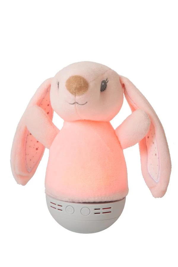 Lucide DOLLY - Lampe de table Chambres d'enfant - Piles - LED - 1x3W 2700K - Avec fonctionnalité musicale - Rose - détail 4